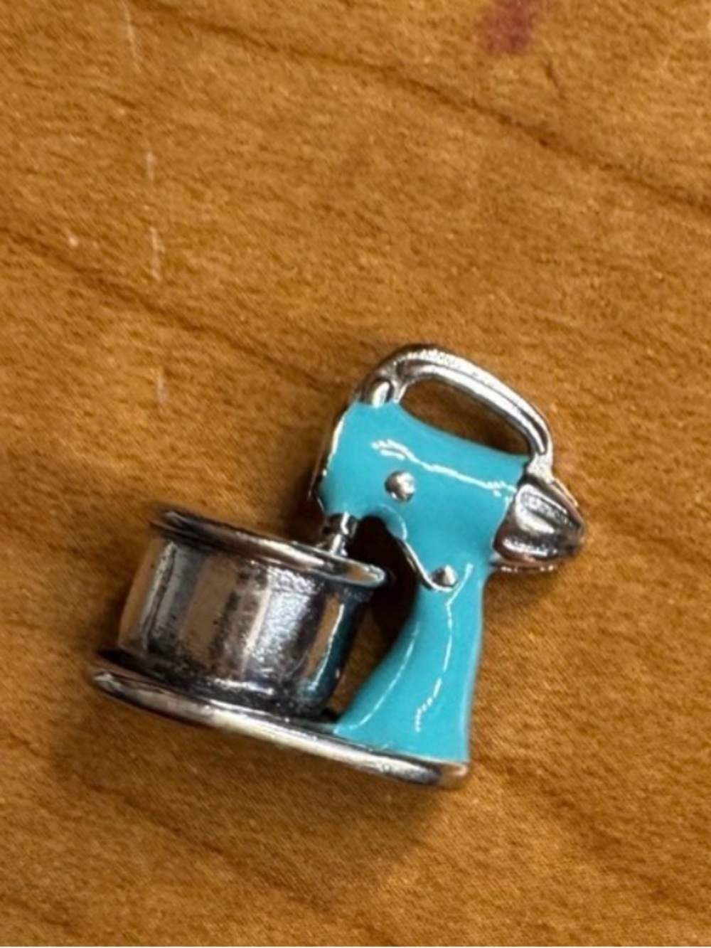 James Avery Turquoise and Silver Stand Mixer Charm